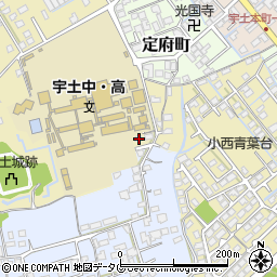 熊本県宇土市古城町50周辺の地図