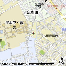 熊本県宇土市古城町19周辺の地図