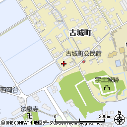 熊本県宇土市古城町263周辺の地図