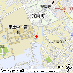 熊本県宇土市古城町13周辺の地図