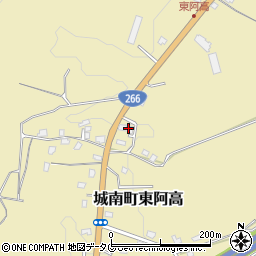 熊本県熊本市南区城南町東阿高1066周辺の地図