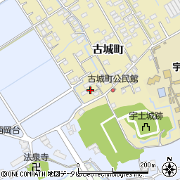 熊本県宇土市古城町264周辺の地図