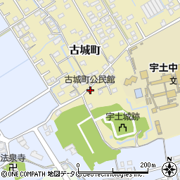 古城町公民館周辺の地図