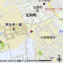 熊本県宇土市古城町15周辺の地図