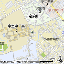 熊本県宇土市古城町11周辺の地図