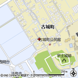 熊本県宇土市古城町261周辺の地図