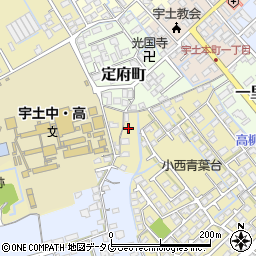 熊本県宇土市古城町8周辺の地図