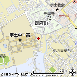 熊本県宇土市古城町3周辺の地図