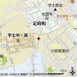 熊本県宇土市古城町5周辺の地図