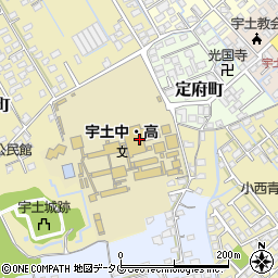 熊本県宇土市古城町40周辺の地図