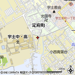 熊本県宇土市古城町6周辺の地図