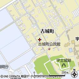 熊本県宇土市古城町192-19周辺の地図