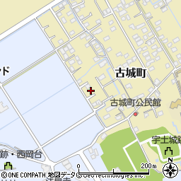 熊本県宇土市古城町189周辺の地図