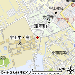 熊本県宇土市古城町1周辺の地図