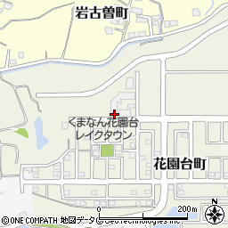 熊本県宇土市花園台町周辺の地図