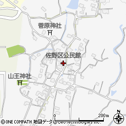 佐野区公民館周辺の地図