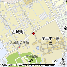熊本県宇土市古城町472周辺の地図