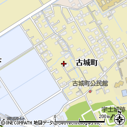 熊本県宇土市古城町192-11周辺の地図