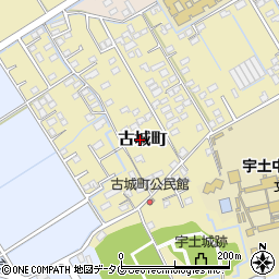 熊本県宇土市古城町370周辺の地図