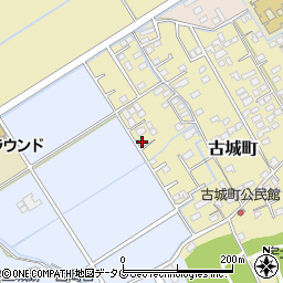 熊本県宇土市古城町201-12周辺の地図