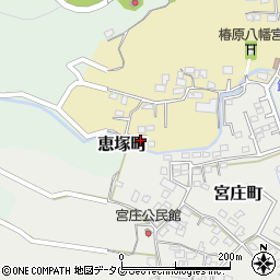 熊本県宇土市椿原町964周辺の地図