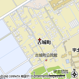 熊本県宇土市古城町366周辺の地図