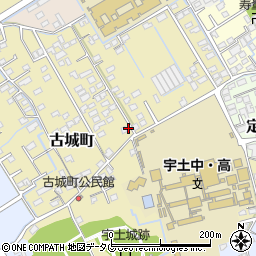 熊本県宇土市古城町481周辺の地図