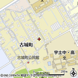 熊本県宇土市古城町482周辺の地図
