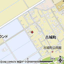 熊本県宇土市古城町201-6周辺の地図