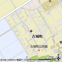 熊本県宇土市古城町362周辺の地図