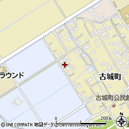 熊本県宇土市古城町201-2周辺の地図