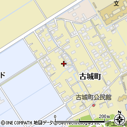 熊本県宇土市古城町196-13周辺の地図