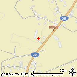 熊本県熊本市南区城南町東阿高1101-5周辺の地図