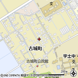 熊本県宇土市古城町441周辺の地図