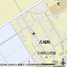 熊本県宇土市古城町196-3周辺の地図