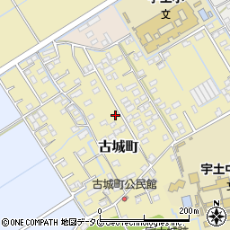 熊本県宇土市古城町406周辺の地図