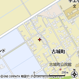 熊本県宇土市古城町196-11周辺の地図