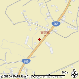 熊本県熊本市南区城南町東阿高1111周辺の地図
