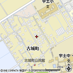 熊本県宇土市古城町440周辺の地図