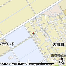 熊本県宇土市古城町202周辺の地図