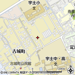 熊本県宇土市古城町545周辺の地図