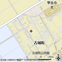 熊本県宇土市古城町357周辺の地図