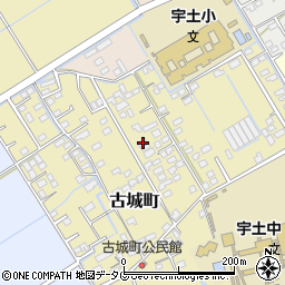 熊本県宇土市古城町438周辺の地図