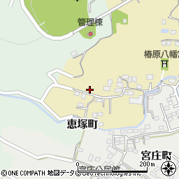 熊本県宇土市椿原町912周辺の地図
