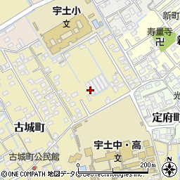 熊本県宇土市古城町579周辺の地図