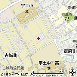 熊本県宇土市古城町577-1周辺の地図
