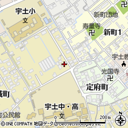 熊本県宇土市古城町635周辺の地図