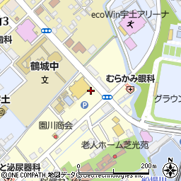 スーパー・キッド宇土店周辺の地図