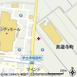 熊本県宇土市善道寺町78周辺の地図