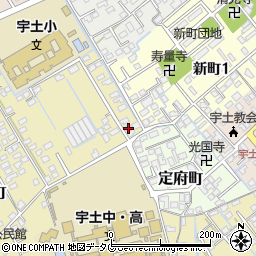 熊本県宇土市古城町638-7周辺の地図